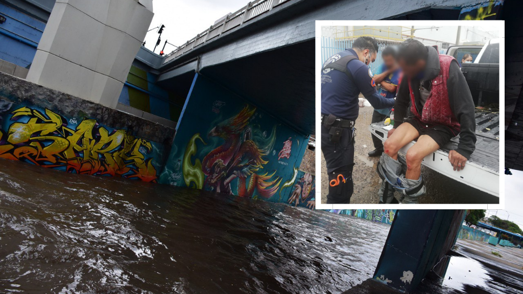 León: Malecón del Río arrastra a tres personas tras fuertes lluvias