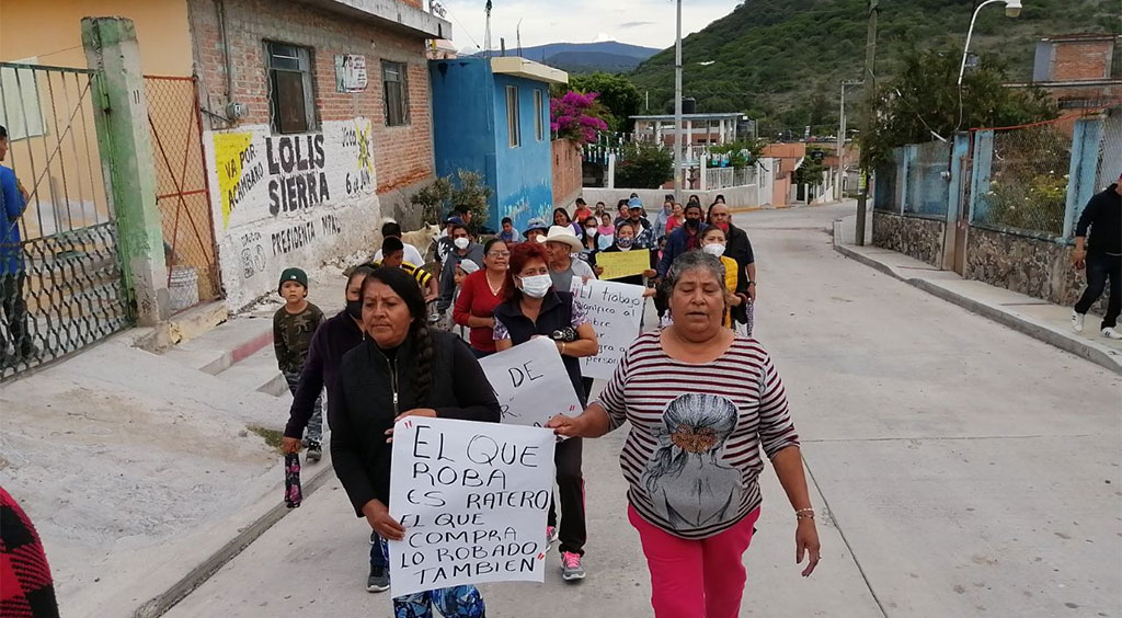 Protestan en la comunidad de Agua Caliente de Acámbaro por alza en robos