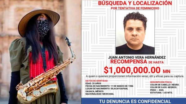 Ofrecen 1 millón por hijo de priista acusado de atacar a saxofonista de Oaxaca