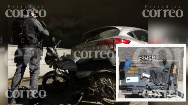 Aseguran camioneta con varios rifles de asalto en Patria Nueva, Celaya