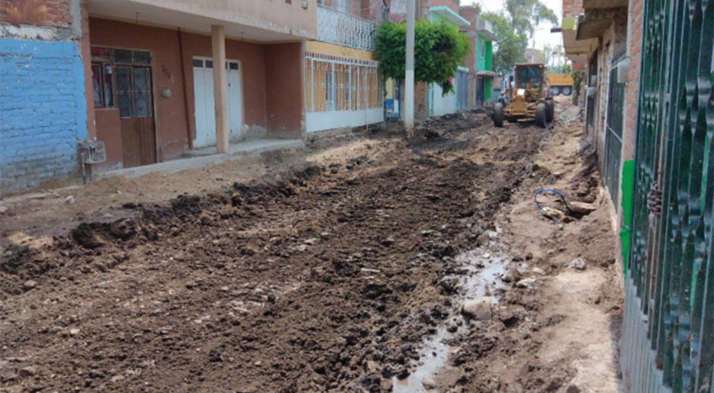 Avanzan obras para culminar pavimentación de cuatro calles