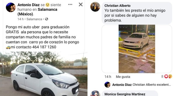 Toño, conductor de Uber en Salamanca, regalará viajes a estudiantes para ir a su graduación