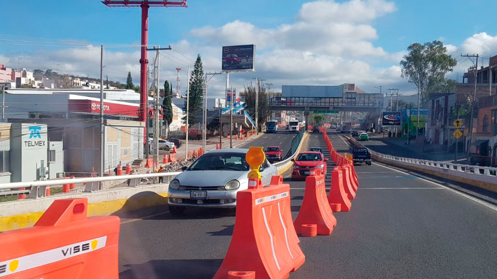 Desde este jueves cierran carril en Guanajuato capital por Distribuidor Vial