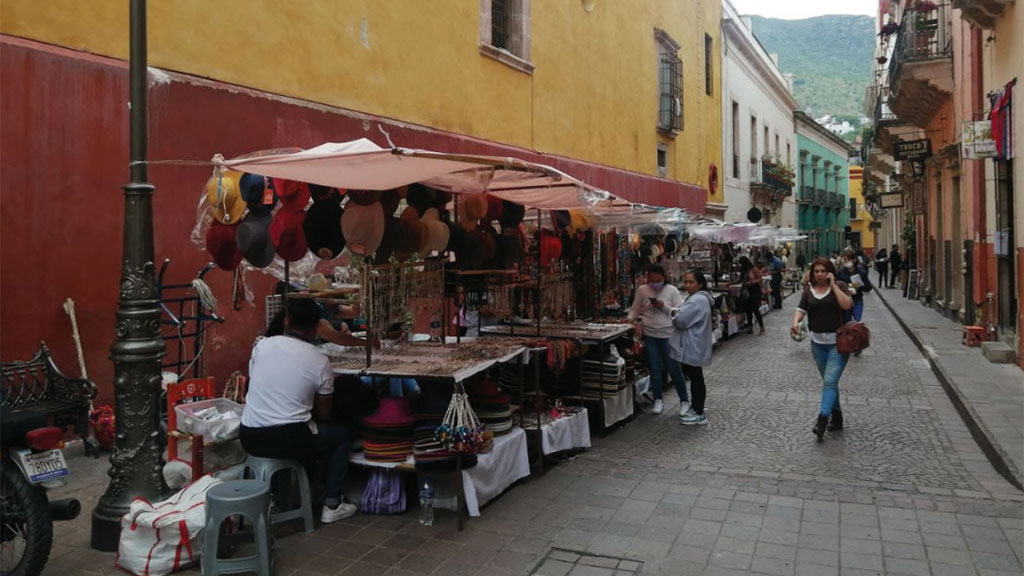 Reubican a comerciantes por grabación de video de Yuri en Guanajuato capital