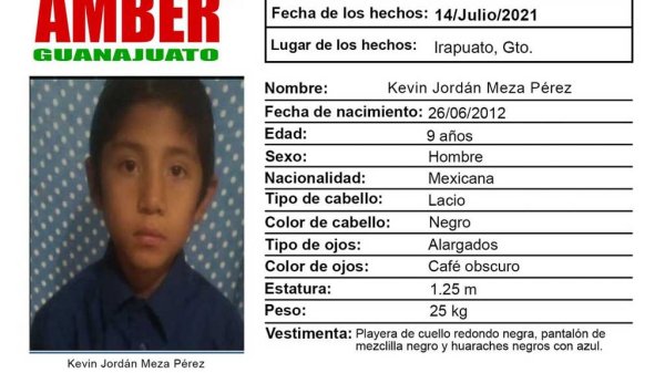 Se extravía niño de 9 años en Irapuato; piden ayuda para encontrarlo