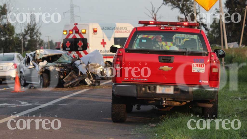 Terrible choque sobre Libramiento Norte deja al menos 3 heridos en Irapuato