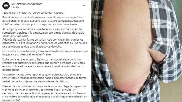 ¿En el centro de Irapuato rige la delincuencia?cuestionan tras ataque a periodista