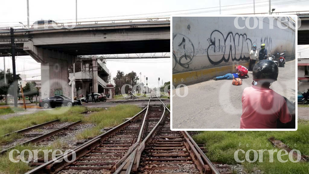 Mujer queda lesionada tras caer de puente Anenecuilco en Celaya