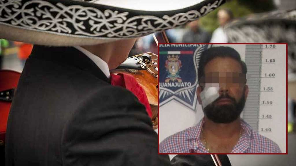 Arrestan a michoacano en Guanajuato capital por no pagar el servicio de mariachi