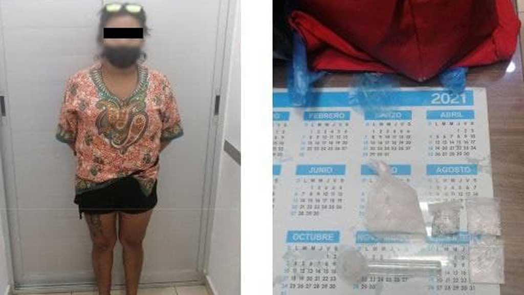 Detienen a mujer al reclamar maleta con droga en Central de Celaya