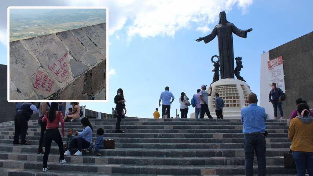 Graban sus bendiciones hasta en las piedras de Cristo Rey