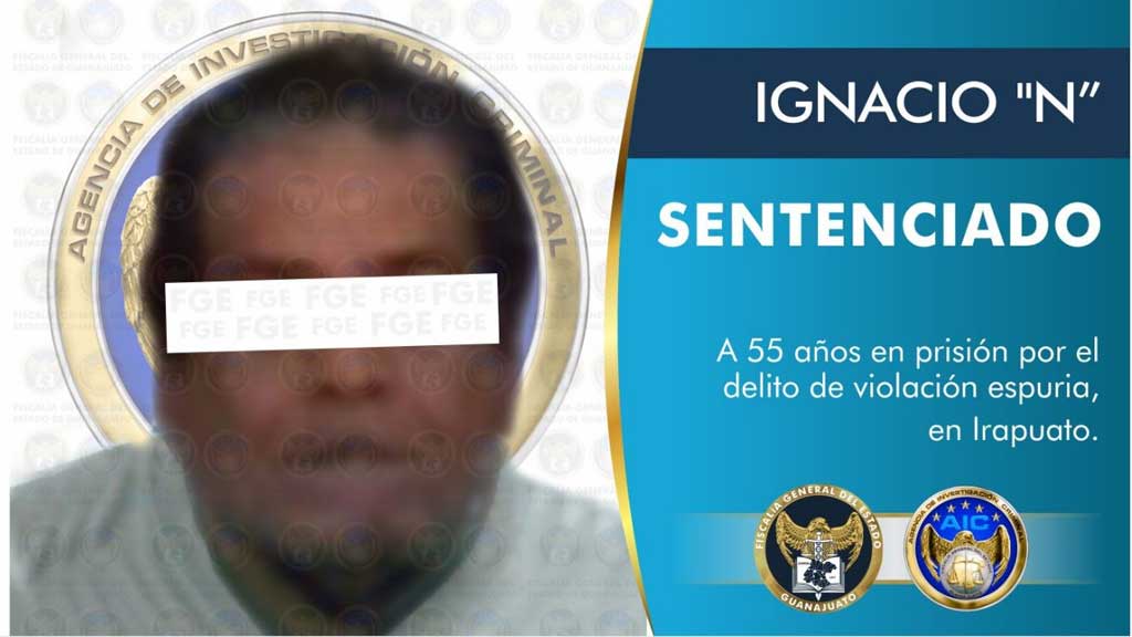 Dan 55 años de prisión a hombre por violar a un menor de edad en Irapuato