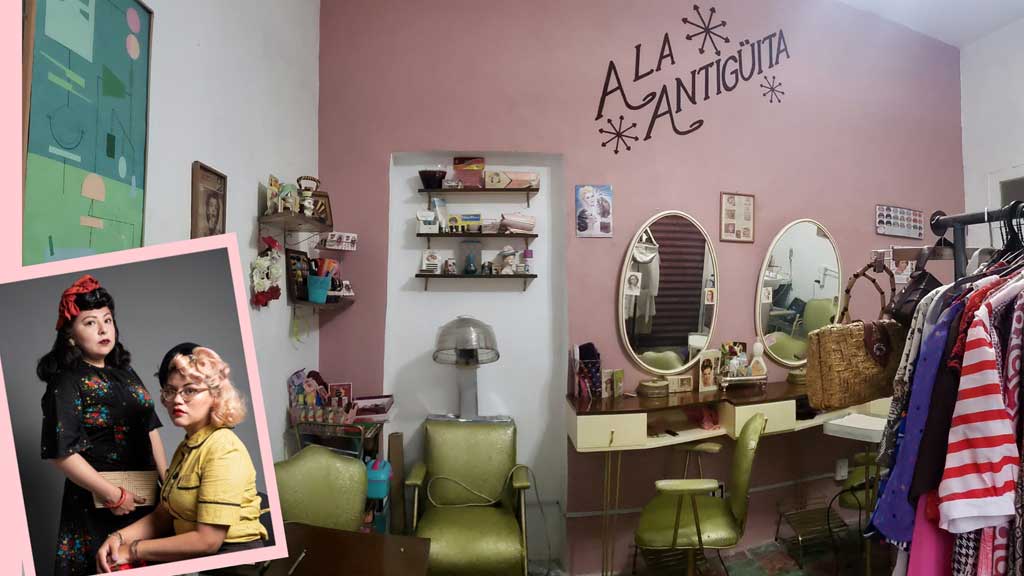 ‘A la antigüita’: un salón de belleza que te transporta en el tiempo