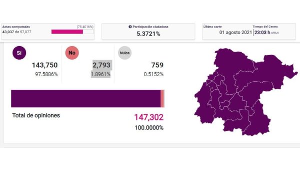 Consulta reporta participación mínima; en Guanajuato no se logra superar el 5%