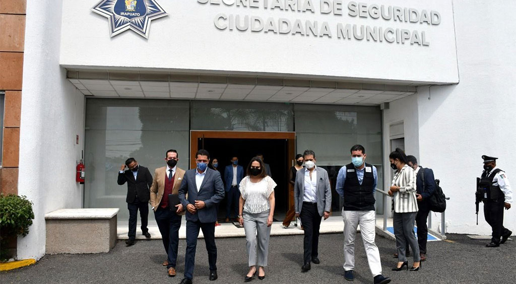 Lorena Alfaro se reúne con la SSC de Irapuato para supervisar las labores de seguridad