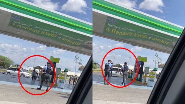 Hombre amenaza con quemar gasolinera y a sí mismo en León