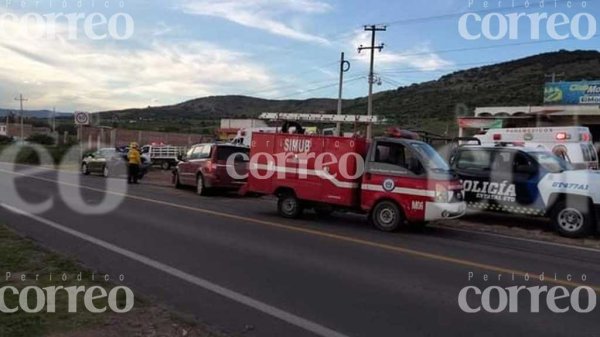 Accidente en la Guanajuato-Juventino Rosas deja a dos dolorenses lesionados