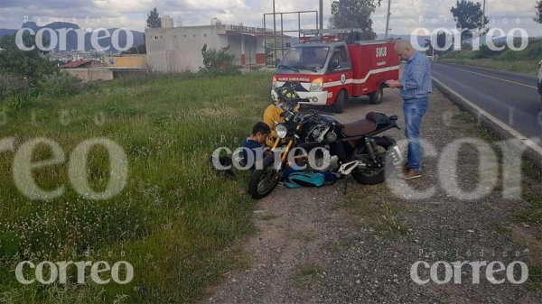 Arrollan a joven motociclista en la Guanajuato-Silao