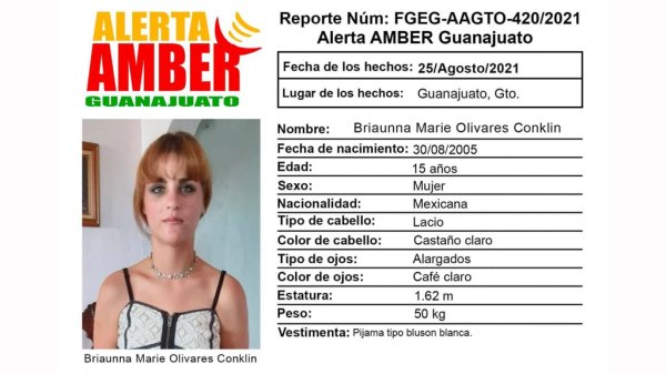 Buscan a Briaunna Olivares; es la cuarta Alerta Amber en su búsqueda este 2021