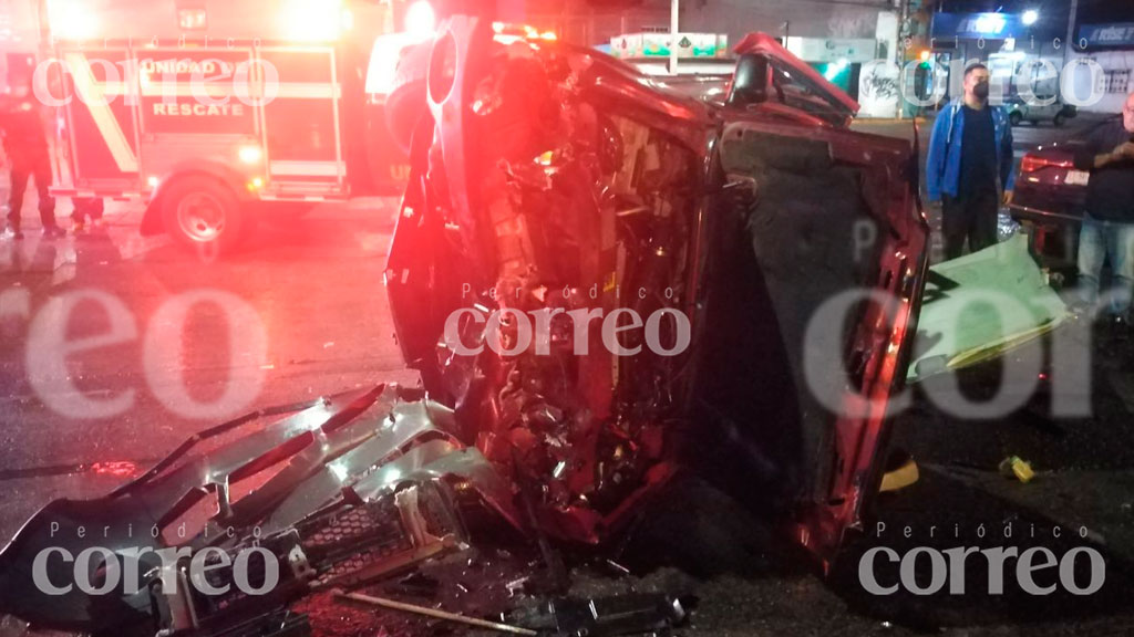 Accidente en la Bellavista deja un carro volcado y 4 heridos graves en Salamanca