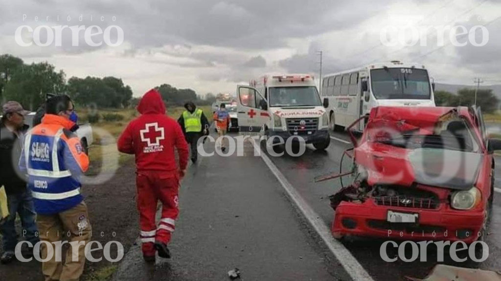 Mujer muere y hombre resulta lesionado tras choque en San Luis de la Paz