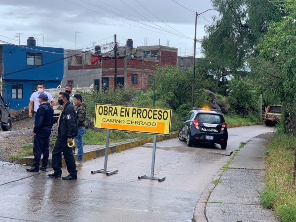 Guanajuato: crece deslave en camino antiguo a Marfil; crecen daños tras lluvias