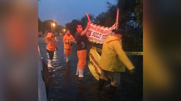 Cierran carretera Tarimoro-La Noria para prevenir riesgos por lluvias