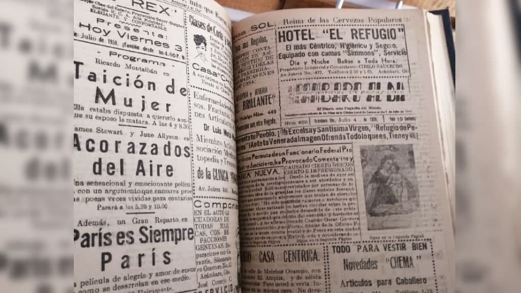 Así era el periódico “Acámbaro al día”,uno de los más pequeños del mundo en los 40’s