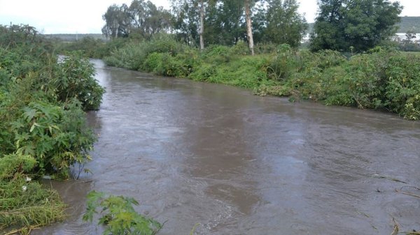 PC de Apaseo el Grande vigila río Apaseo ante posible desbordamiento