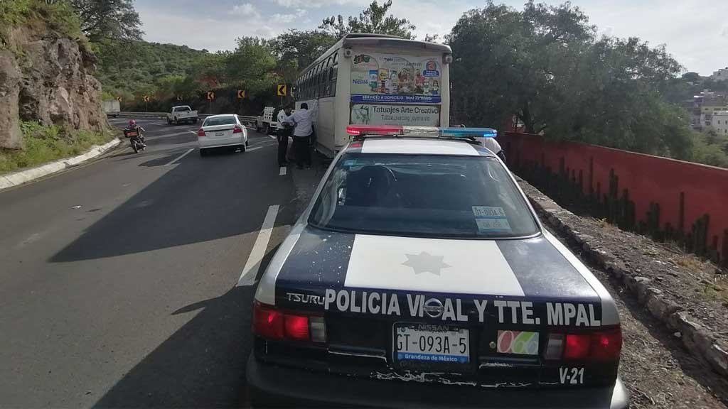 Retiran cinco unidades de transporte público en Guanajuato capital por averías