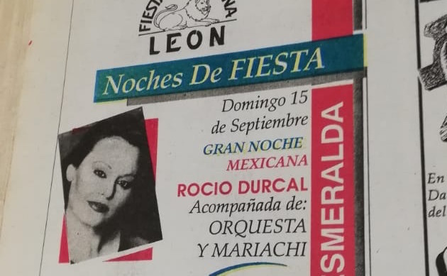 Aquellas Fiestas Patrias en León: sin Covid y con Rocío Durcal, Gloria Trevi…