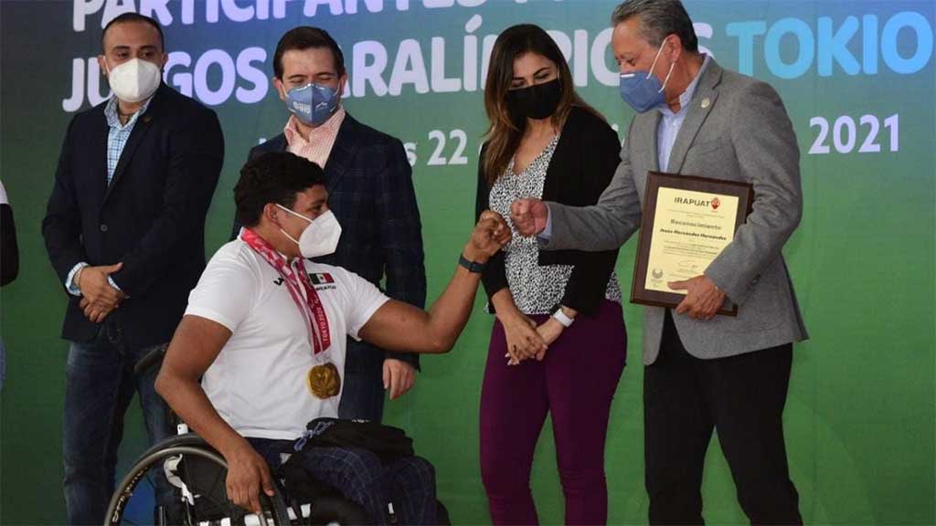 Reconocen a atletas de Irapuato que participación en los Paralímpicos de Tokio