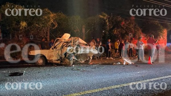 Mujer muere tras choque en la Irapuato-Abasolo; hay otros cuatro heridos