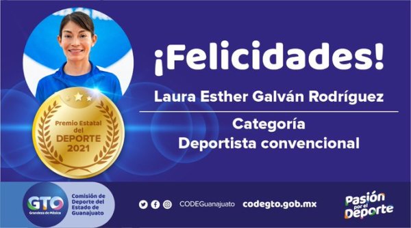 Laura Galván y Jesús Hernández, ganan el Premio Estatal del Deporte 2021