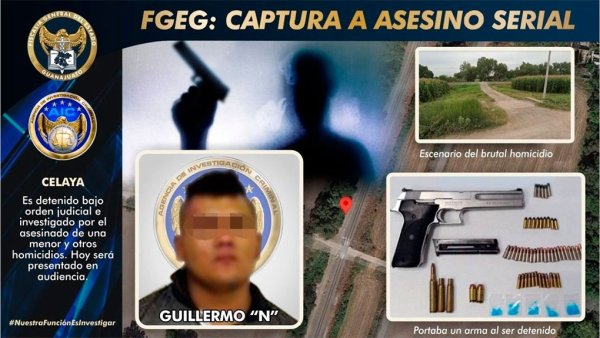 Cae asesino serial en Celaya; cobra la vida de 3 personas en 3 días