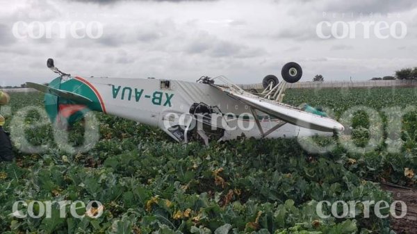 Cae avioneta en parcelas de San Luis de la Paz; se registra un lesionado