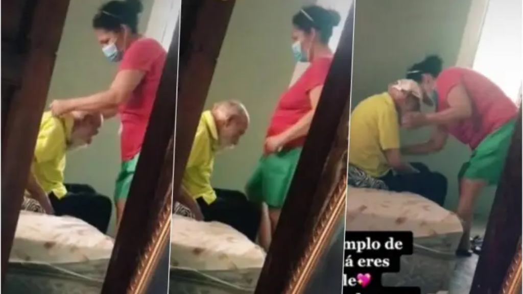 Mujer se hace viral por cuidar a su exsuegro pese a que su esposo la abandonó