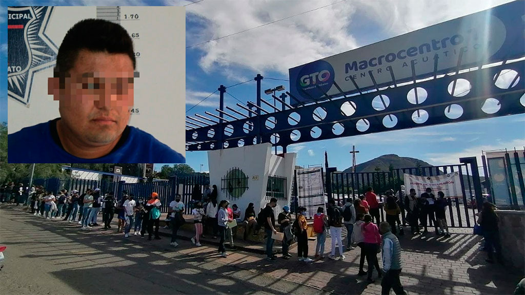 Golpea e insulta a tránsito durante vacunación en Guanajuato; es detenido