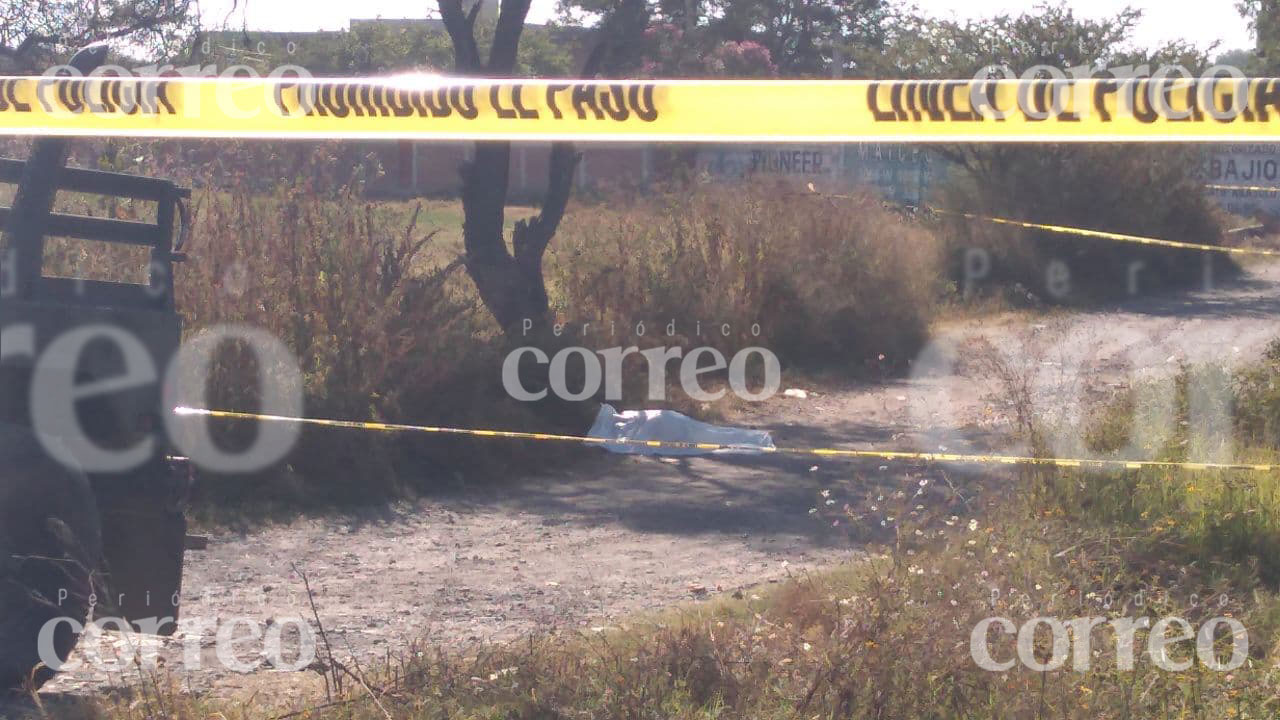 Ultiman a campesino de 30 años en los límites de Irapuato y Pueblo Nuevo