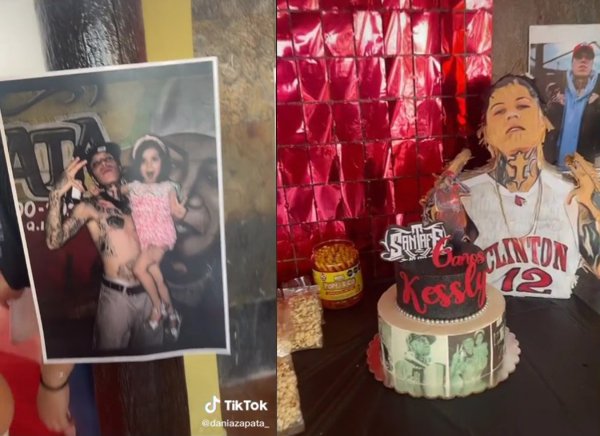 Niña se vuelve viral por fiesta de cumpleaños temática de Santa Fe Klan