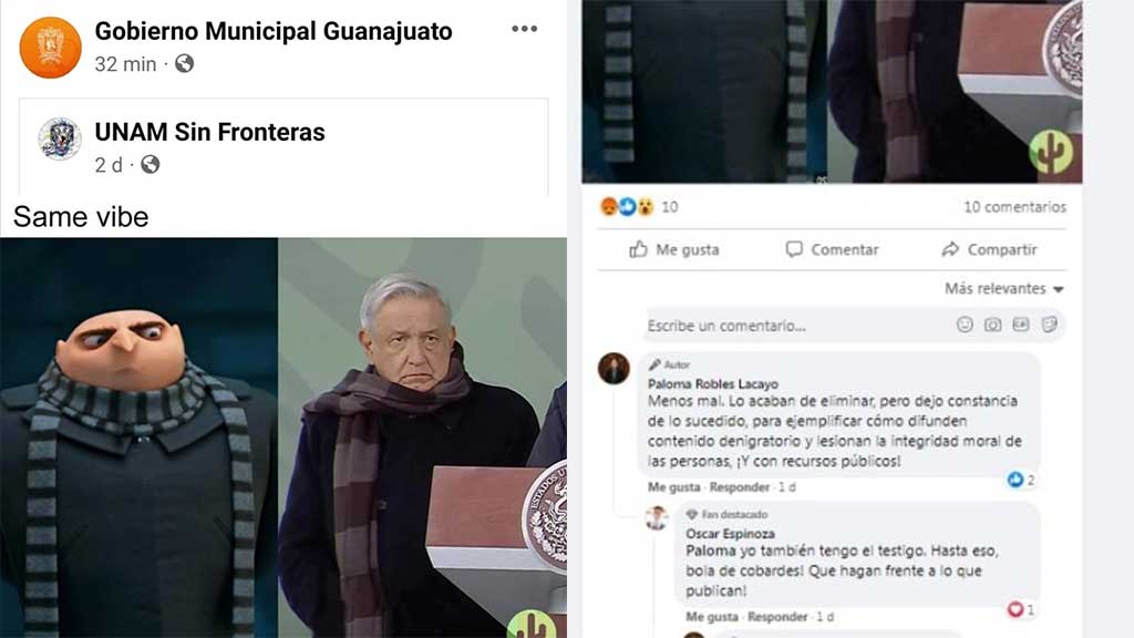 Municipio de Guanajuato le entra a la grilla antiAMLO: lo comparan con ‘Mi villano favorito’