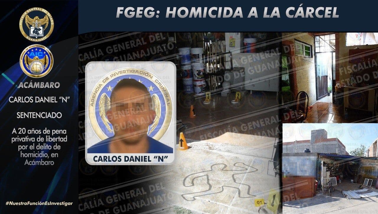 En 5 minutos, Daniel quitó una vida en Acámbaro; pasará 20 años en prisión