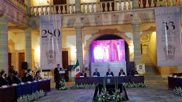 Celebran 280 años de Guanajuato como ciudad y 33 como Patrimonio de la Humanidad