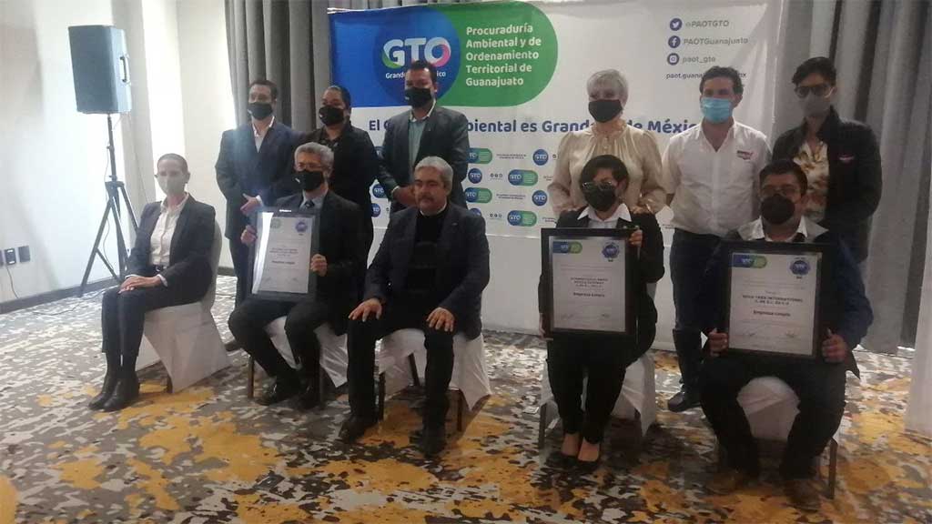 Empresas guanajuatenses reciben certificado ambiental ‘Industria Limpia’