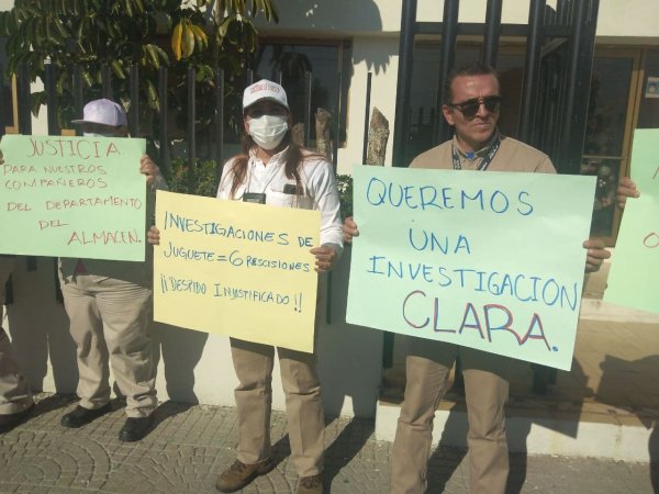 Retoman obreros de PEMEX protesta en RIAMA por despidos injustificados