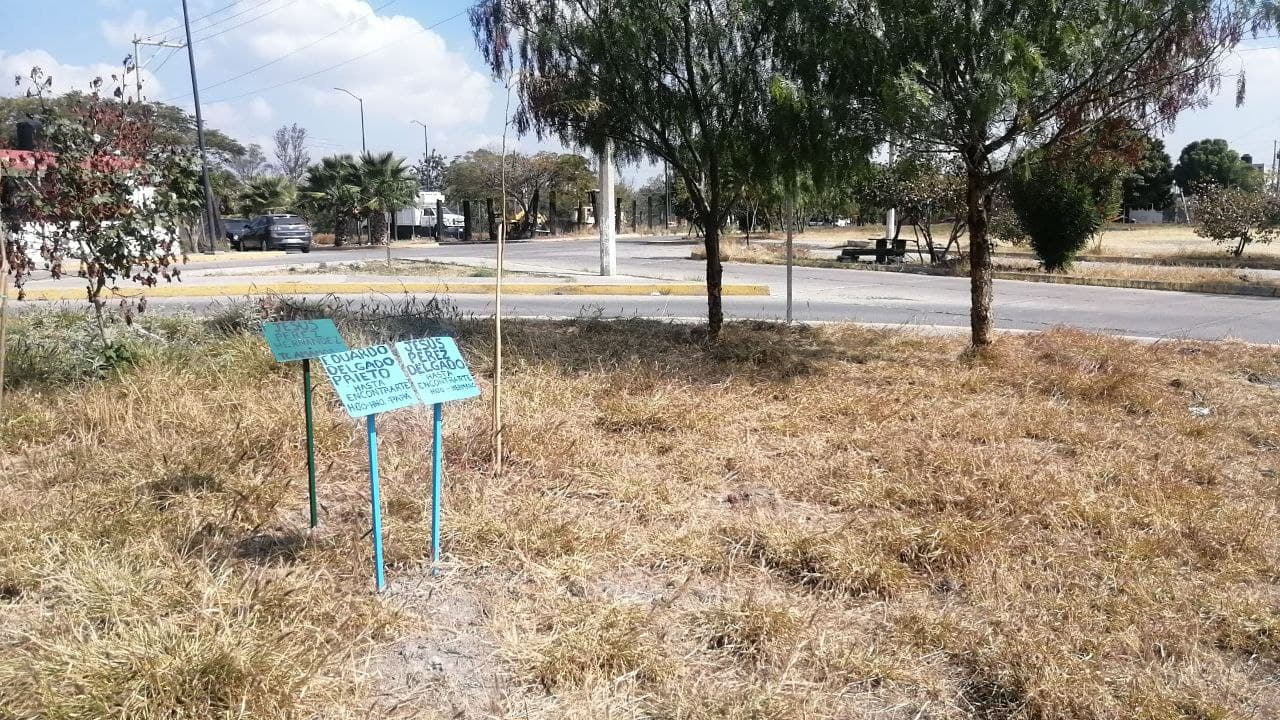 Descuidan memorial a desaparecidos en Salamanca entre basura y maleza