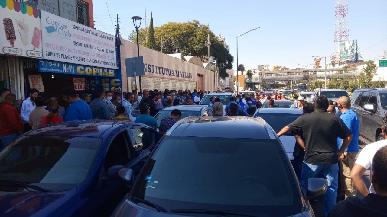 Falla rescate de taxistas ejecutivos; detienen a 4 en manifestación en León