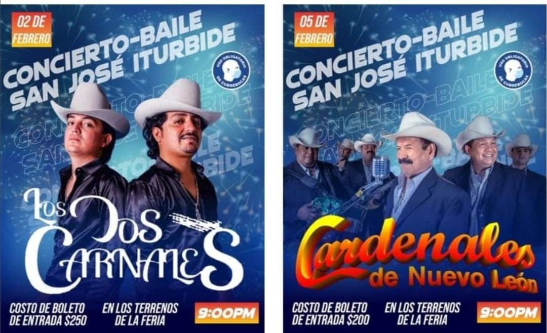 Tras suspensión de Feria de San José Iturbide por contagios, anuncian conciertos