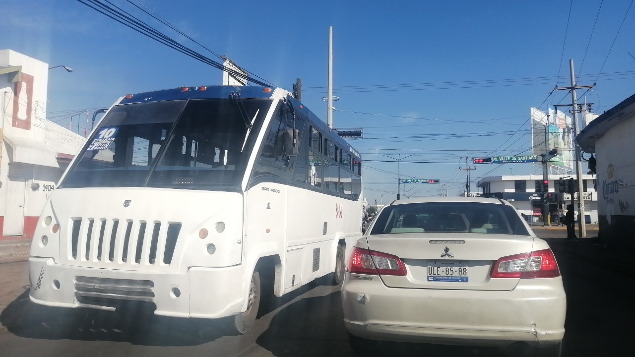 Transporte sufre crisis en Salamanca con incremento en el pasaje y baja afluencia