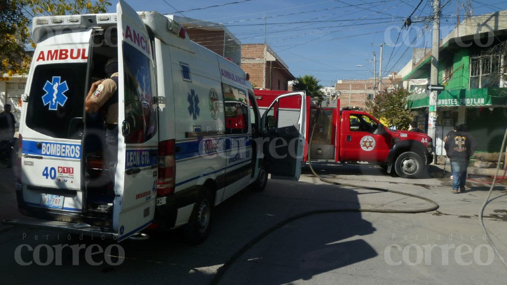 Hombre queda con quemaduras de gravedad por incendio en León